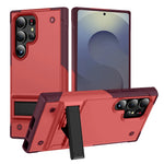 Rugged Armor Case with Kickstand for Samsung Galaxy S25 Series