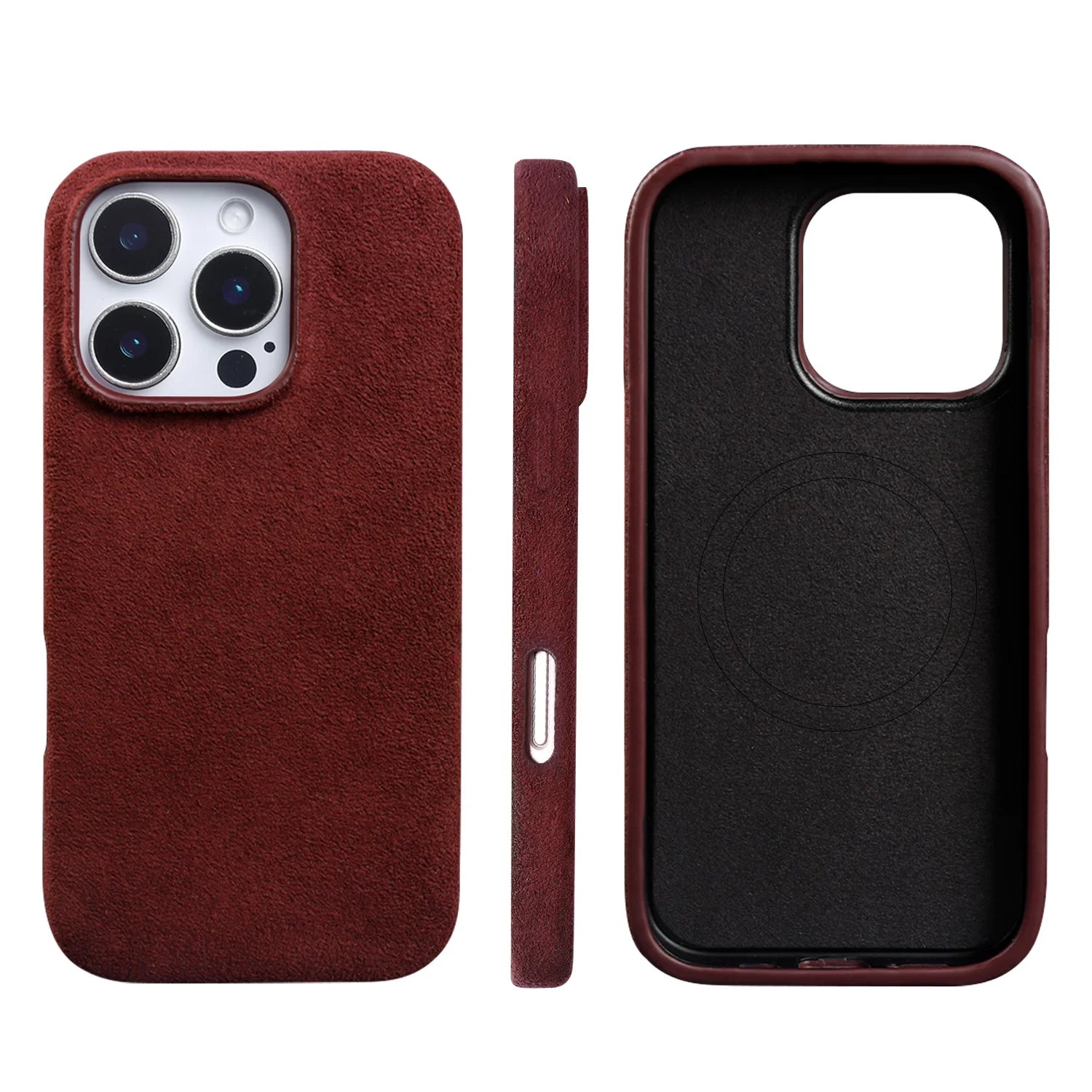 Luxury Alcantara MagSafe Case for iPhone 16 Series