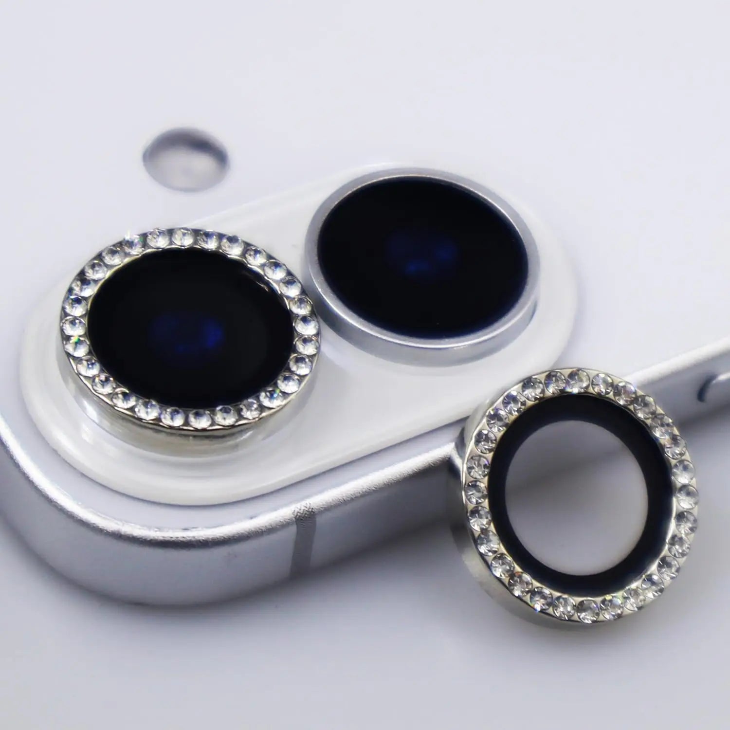 Bling Glitter Diamond Rhinestone Camera Lens Protector for iPhone 16 / 16 Plus