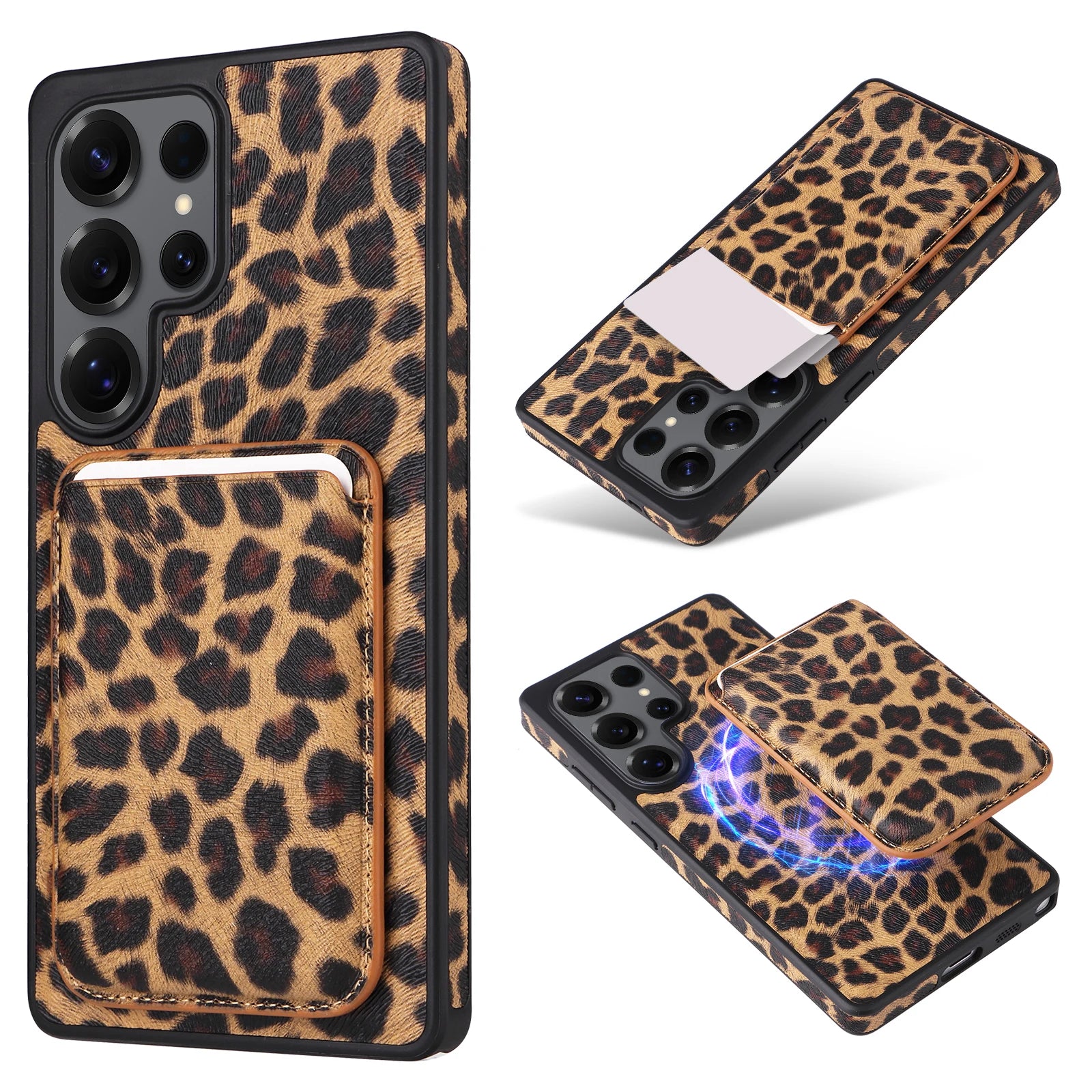 Premium Magnetic Leather Series with Detachable Card Wallet for Samsung Galaxy S26 Series