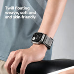 Nylon Magnetic Slide Buckle Band with Titanium Closure for Apple Watch