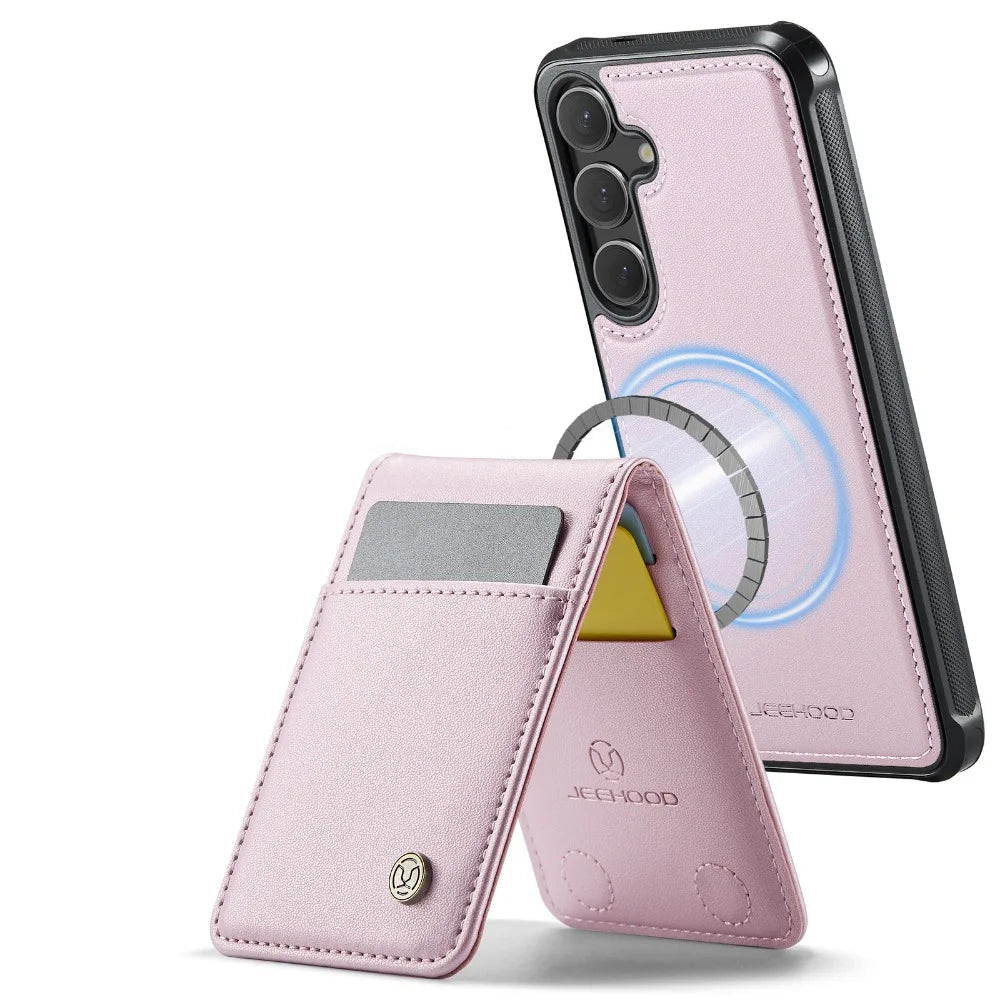 Samsung Galaxy S25 Series Detachable Wallet Case with RFID-Blocking Card Holder