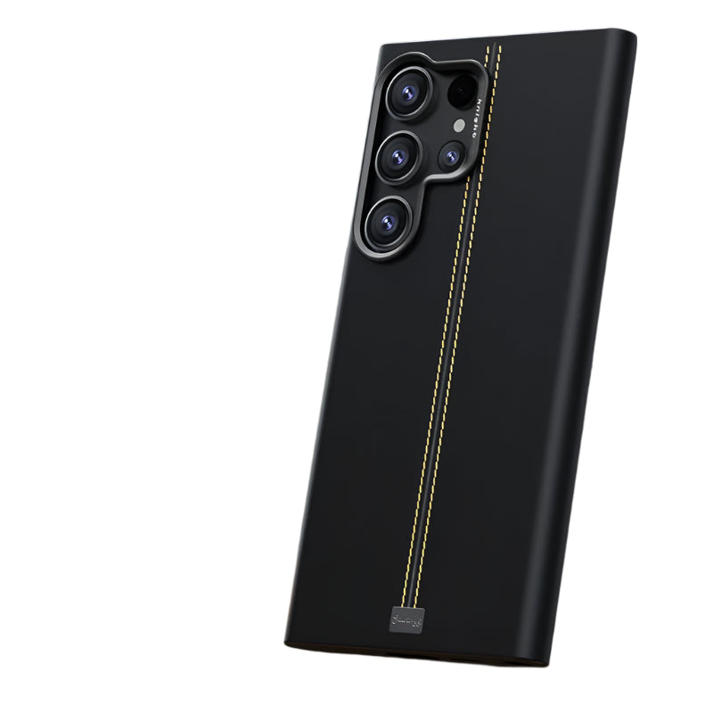 Solid Color Retro Leather Magnetic Case for Samsung Galaxy S25 Series