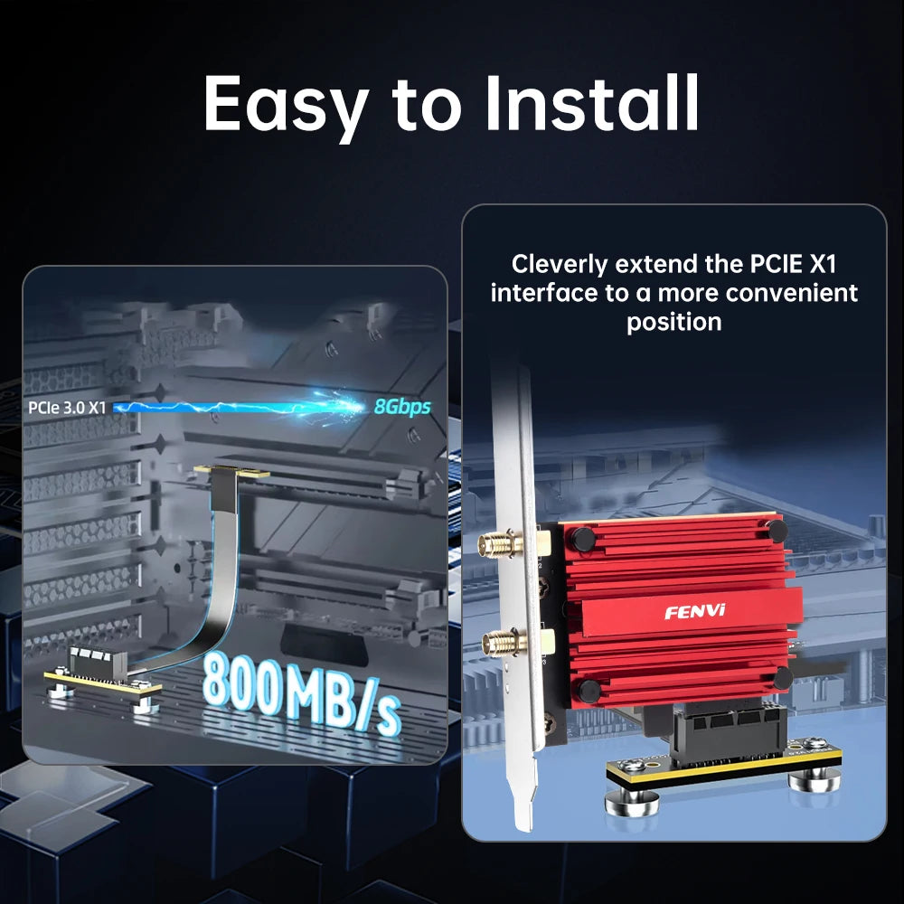 Fenvi AX210 Tri-Band WiFi 6E PCI-E Adapter
