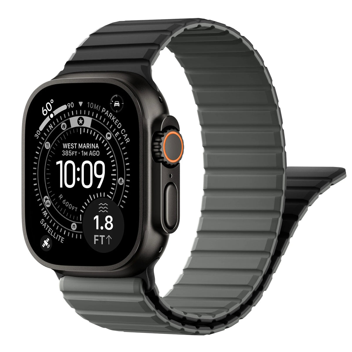 Silicone Loop Strap with Magnetic Closure for Apple Watch