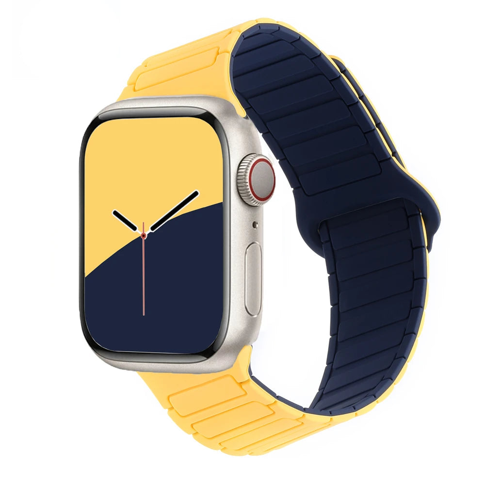 Asymmetrical Magnetic Silicone Strap for Apple Watch