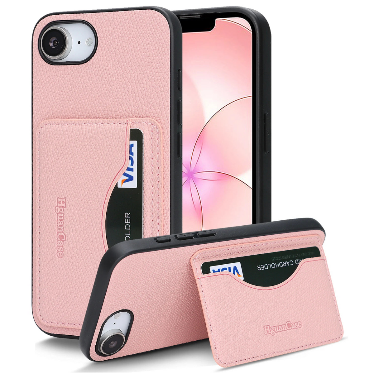 Luxury Shockproof Leather Case with Card Holder for iPhone 17e