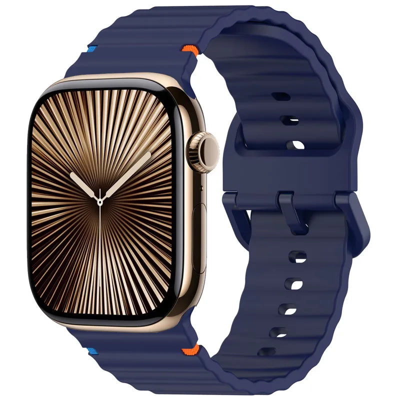 Flexible Silicone Watch Band for Apple Watch