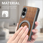 Premium Magnetic Crocodile Pattern Leather Case for Samsung Galaxy Z Fold 8