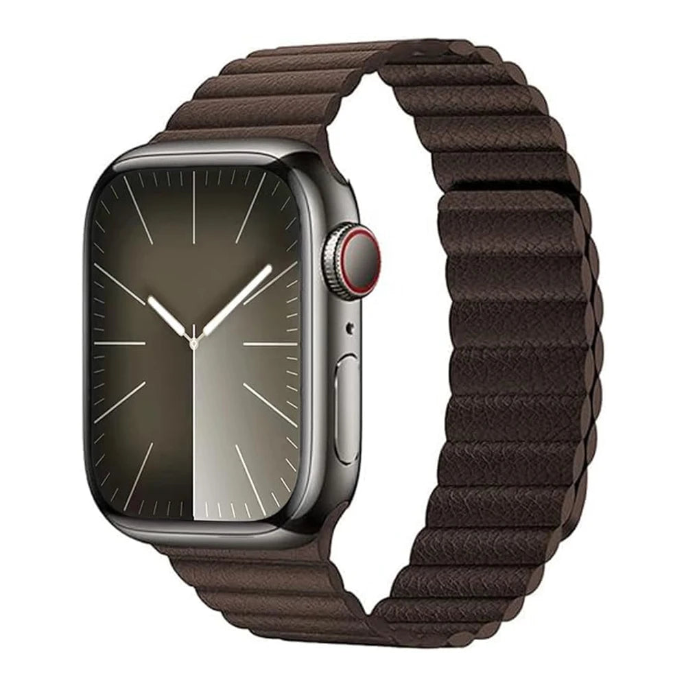 Premium Leather Magnetic Strap for Apple Watch