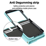 Anti-Drop Leather Wallet Case with Crossbody Strap and Card Holder for Samsung Galaxy Z Flip 7