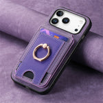 Premium 2-in-1 MagSafe Leather Wallet Case with Multi-Functional Card Holder & Ring for iPhone 17 Series