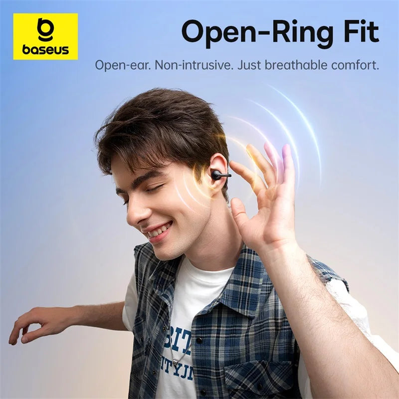 Baseus BC1 Wireless Sports Ear Clip Headphones with Super Bass and IP55 Protection