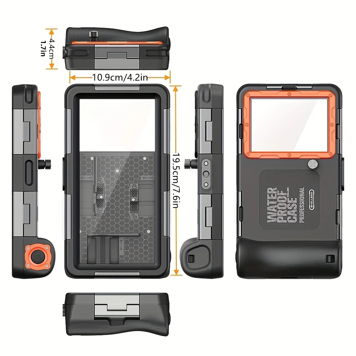 Waterproof Phone Case with Lanyard for Diving up to 15m
