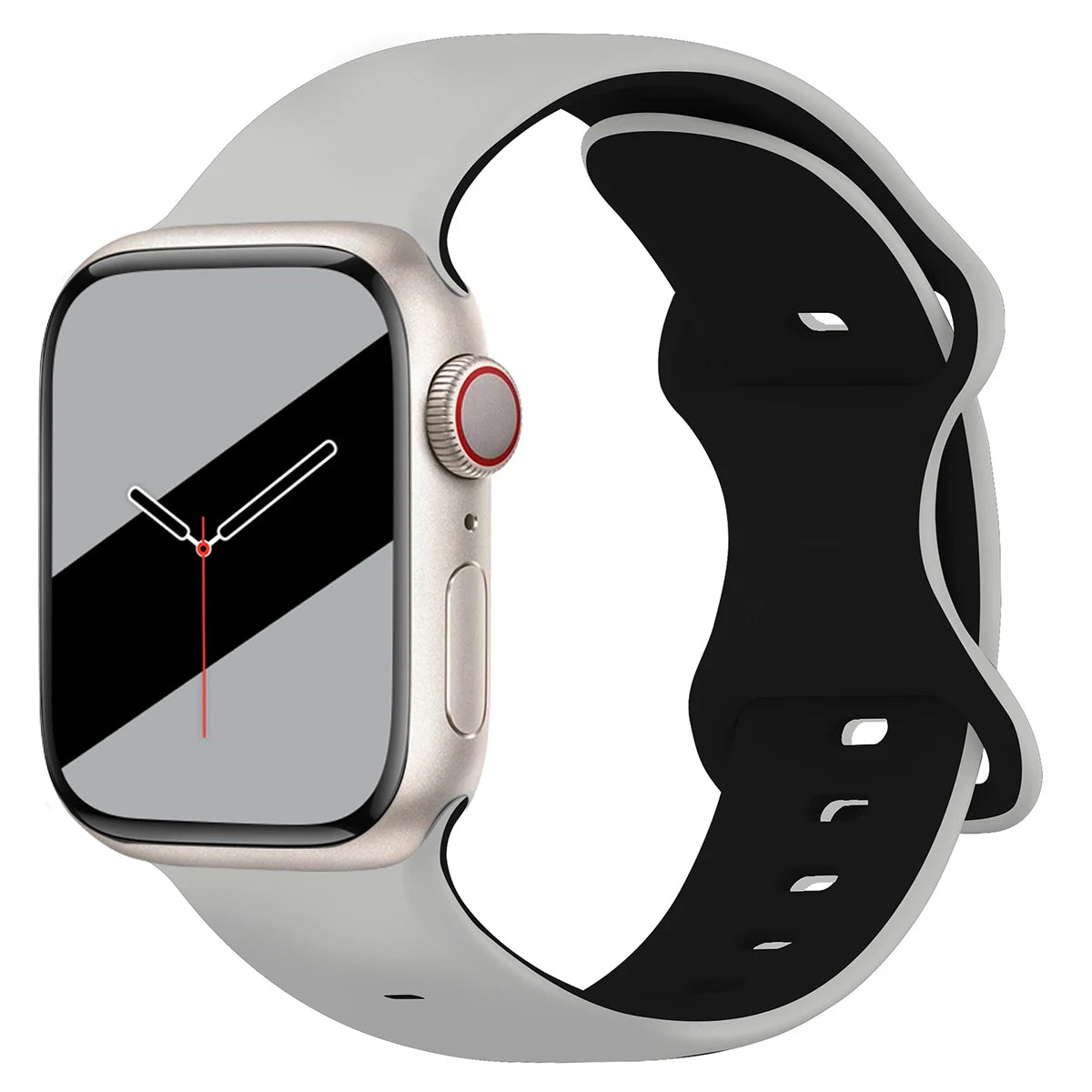 Two-Tone Silicone Strap for Apple Watch
