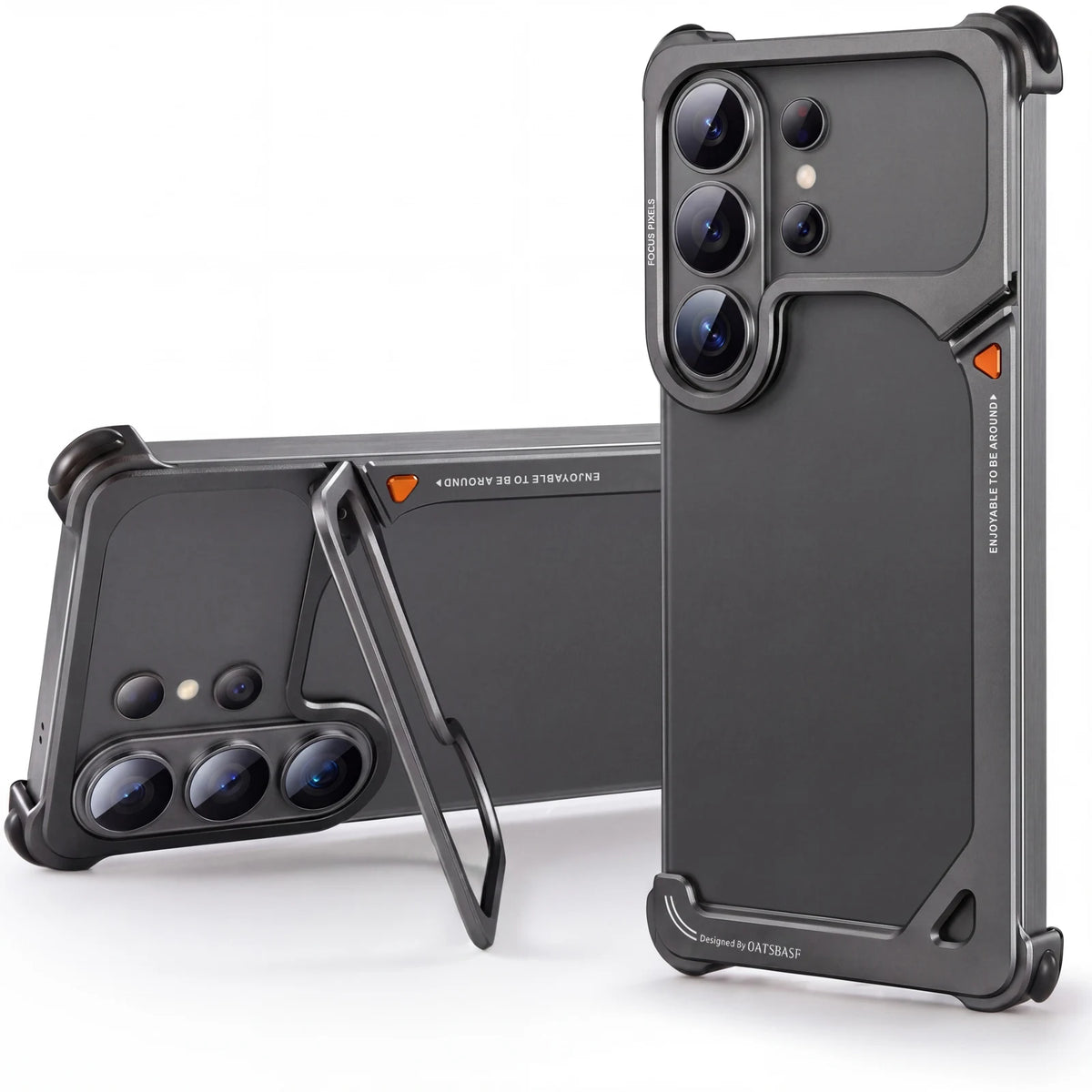 Aluminum TPU Kickstand Case with 90° Adjustable Metal Stand for Samsung Galaxy S26 Ultra