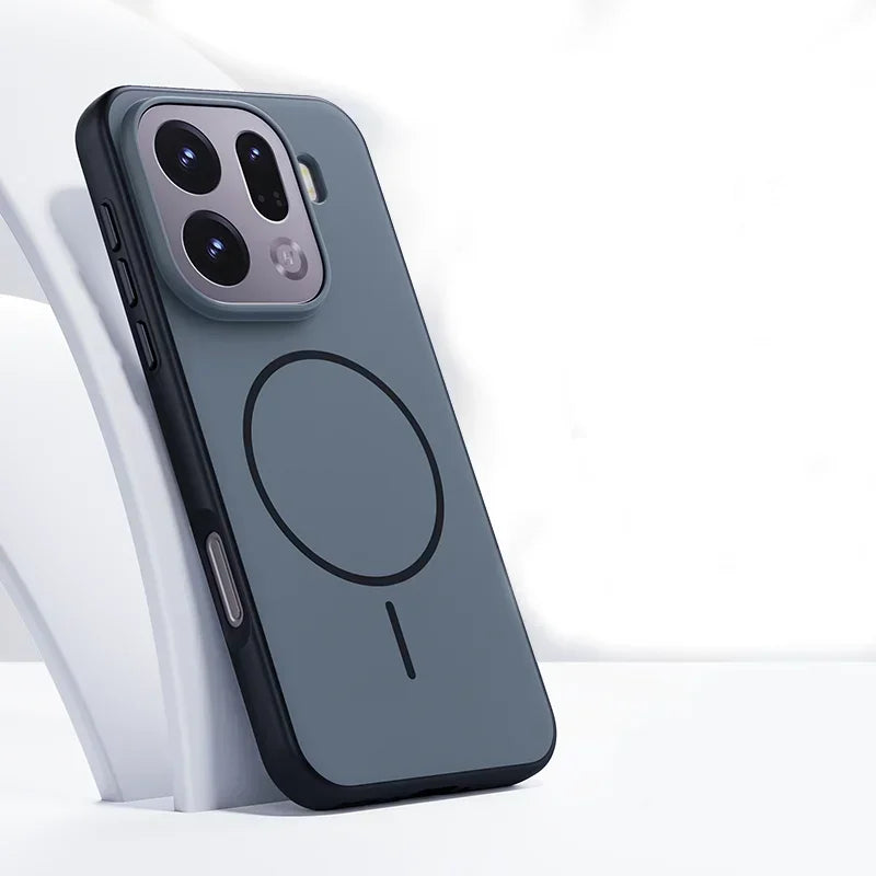 Matte PC Magnetic Case with Circular Magnetic Ring for OPPO Find X9 Series