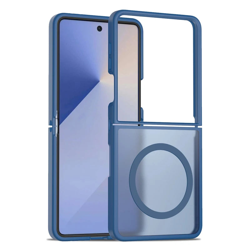 Samsung Galaxy Z Flip 7 Anti-Fingerprint Translucent Magnetic Case