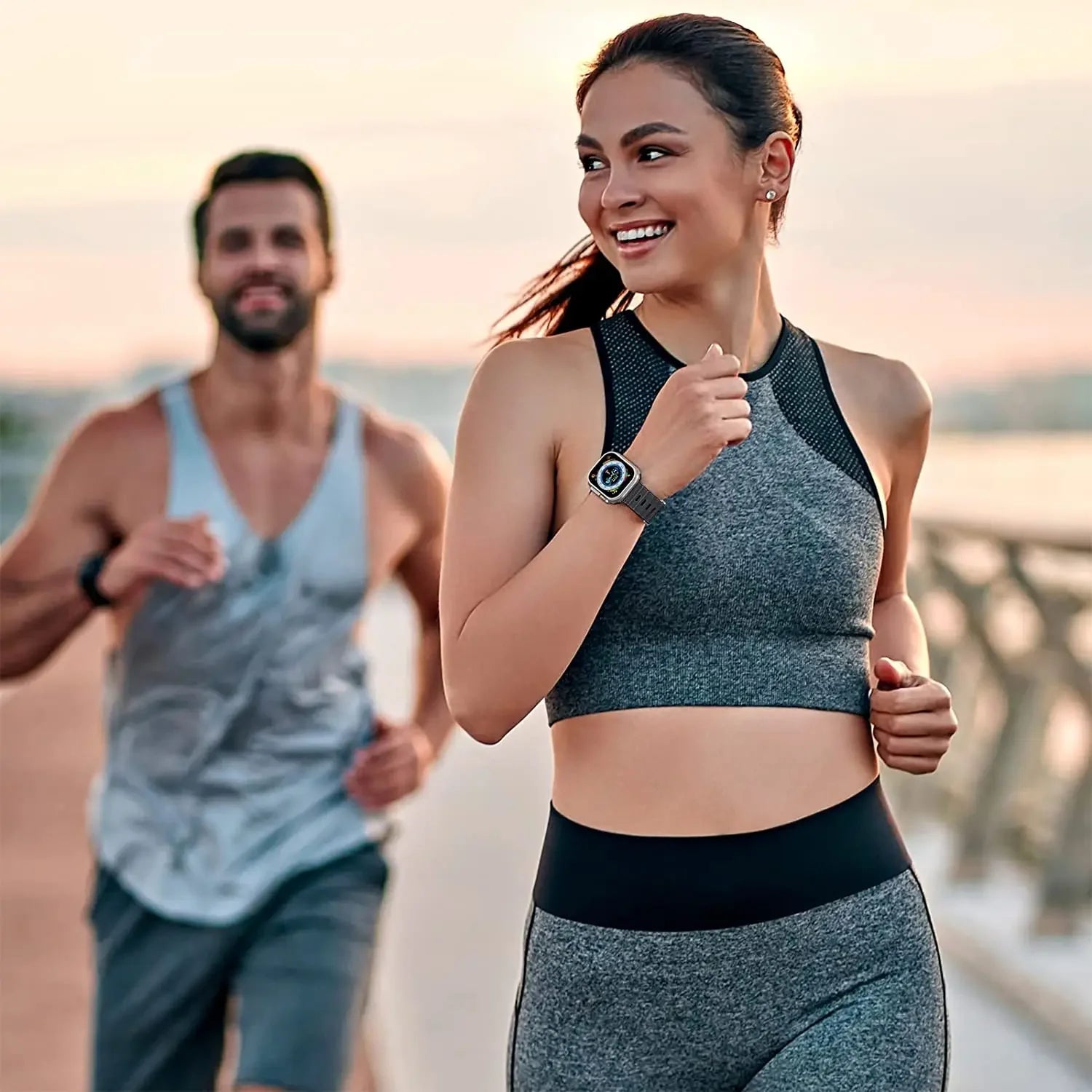 Soft-Touch Ocean Silicone Sport Band for Apple Watch