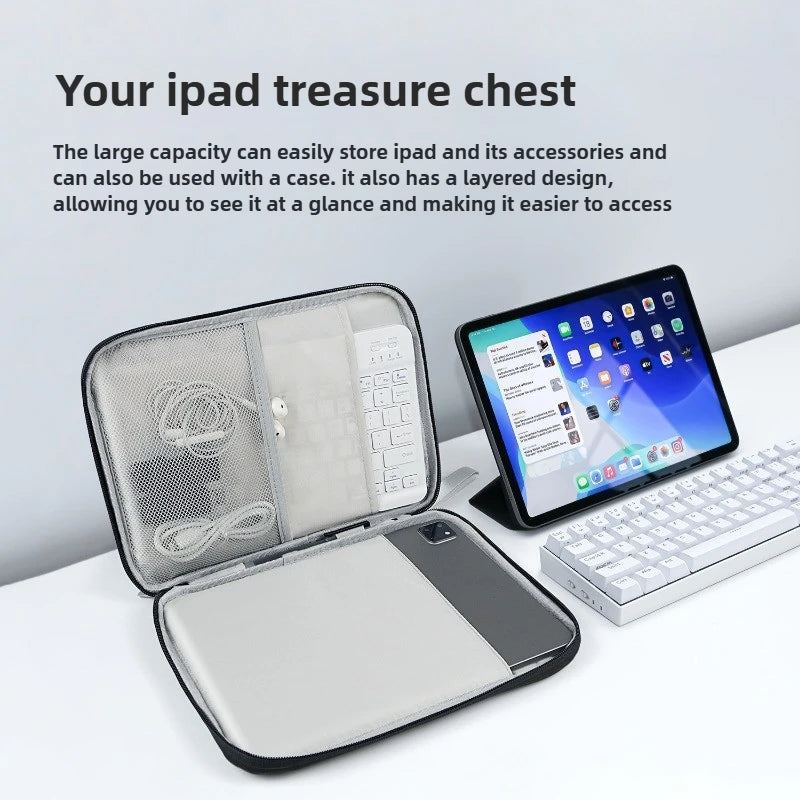 Multi-Pocket Shockproof Tablet Sleeve