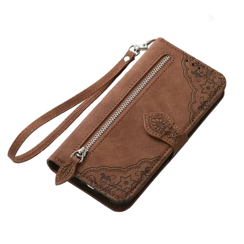 Crossbody Leather Flip Wallet Case with Card Holder for iPhone 17 Series