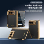 Synthetic Leather Anti-Shock Case with Raised Camera Ring for iPhone Duo