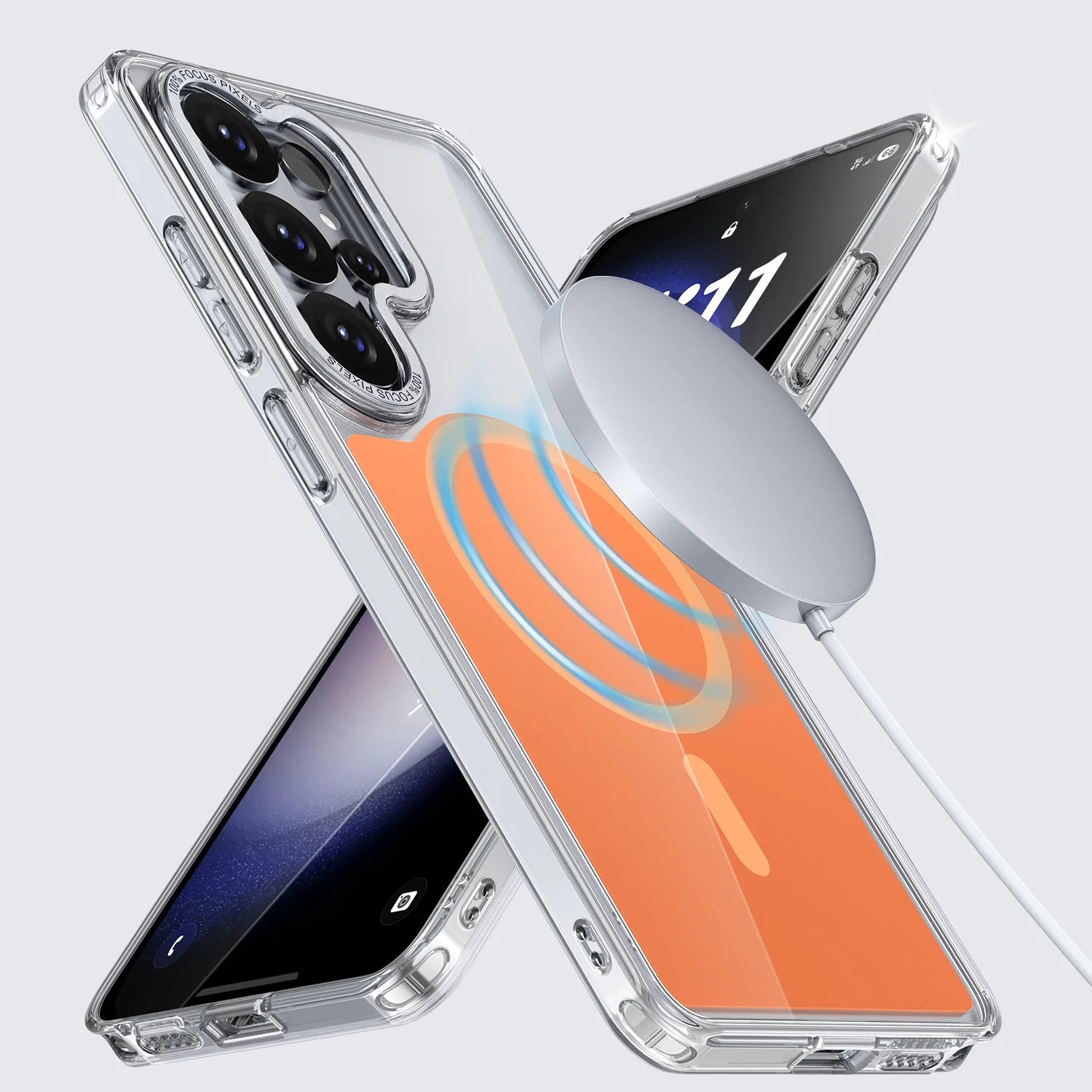 Luxury Transparent Magnetic Case for Samsung Galaxy S26 Series