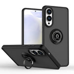 Shockproof Armor Matte Magnetic Case with Ring Stand for Samsung Galaxy S25 Edge