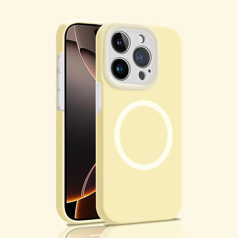 Fluorescent Jelly Liquid Silicone MagSafe Case for iPhone 16 Series