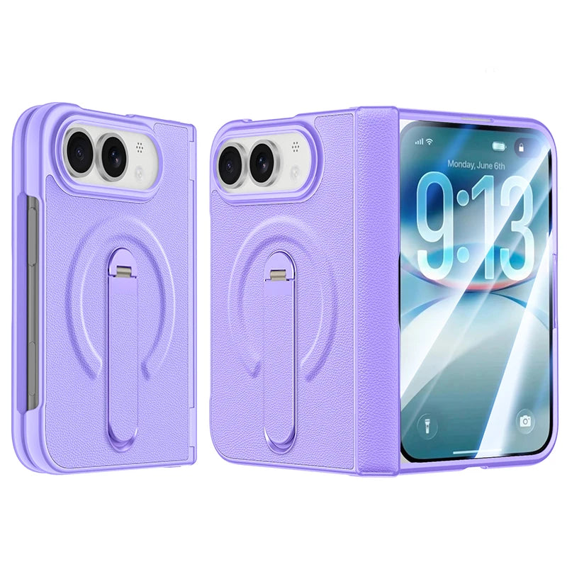 Wireless Charging Folio Case with Integrated Kickstand for iPhone Duo