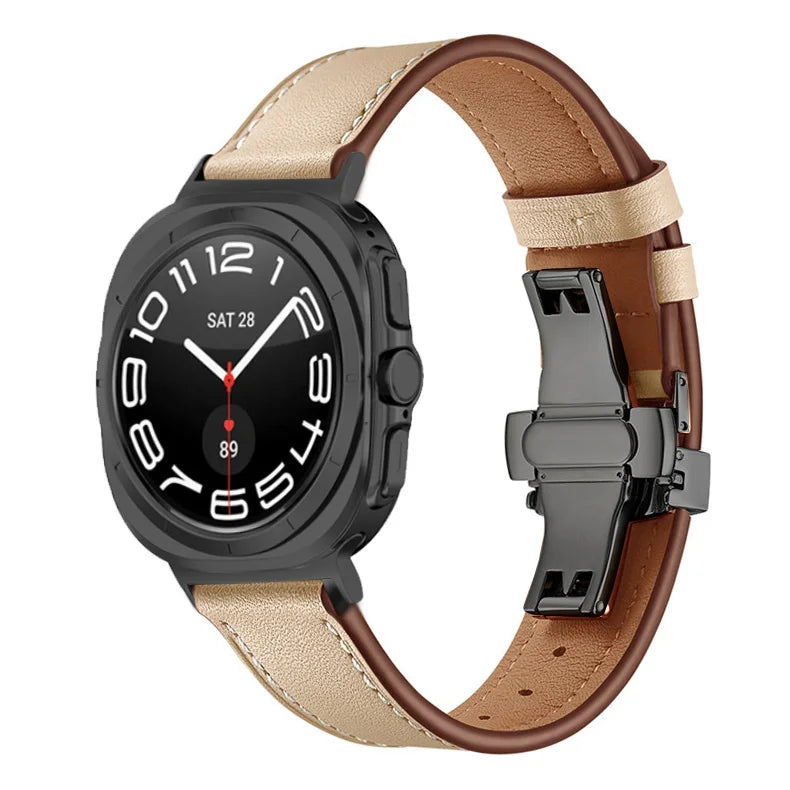 Classic Leather Strap for Samsung Galaxy Watch Ultra and Samsung Galaxy Watch Ultra (2025)