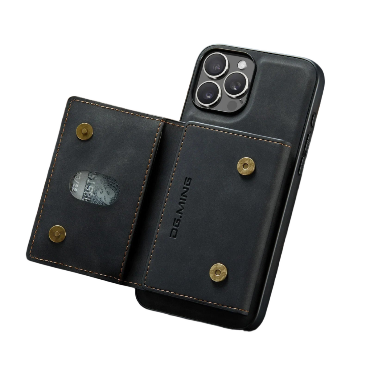 2-in-1 Detachable Magnetic PU Leather Wallet Case for iPhone 16 Series