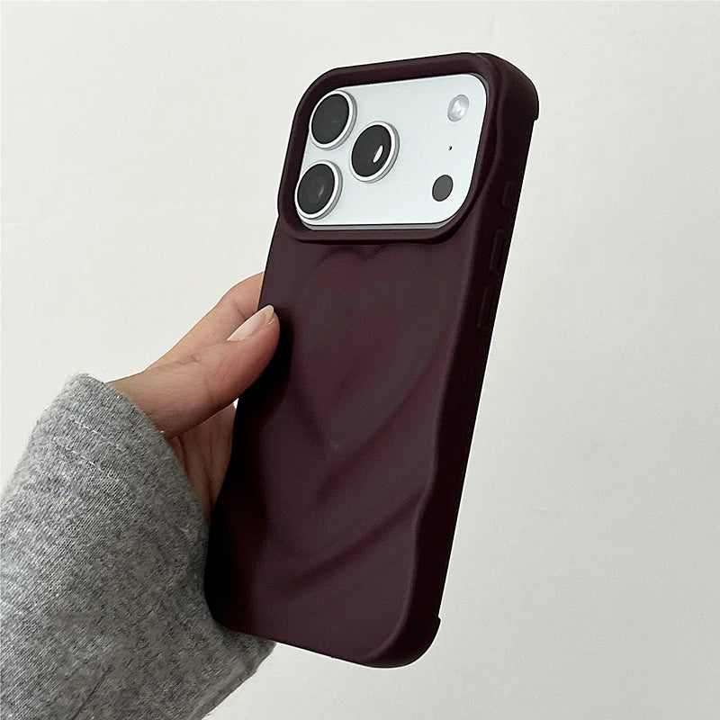 Stylish 3D Heart Pattern Case for iPhone 17 Series