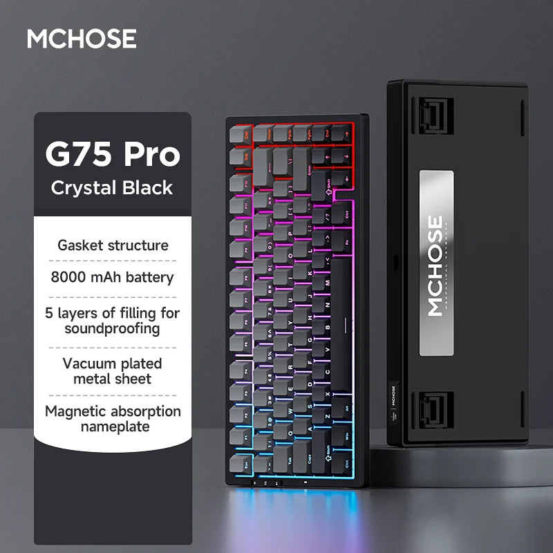 MCHOSE G75Pro Wireless Mechanical Gaming Keyboard