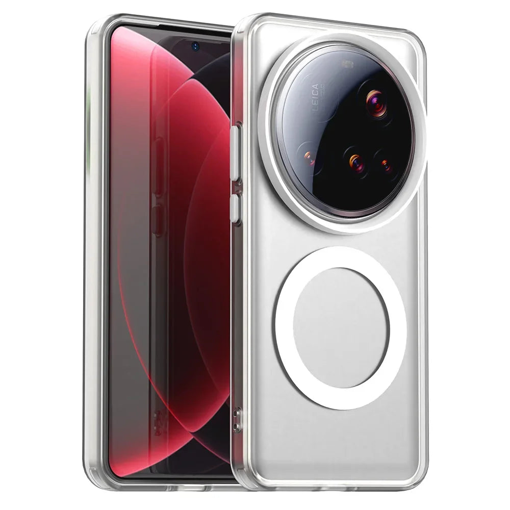 Armor Magnetic Translucent Case for Xiaomi 15 Series