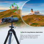 Aluminum Binoculars Tripod Adapter with Arca Swiss Quick Release Base