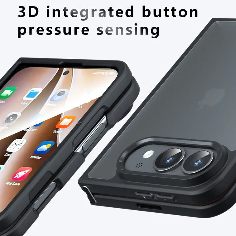 Matte PC+TPU Shockproof Case with Corner Airbag Protection for iPhone Duo