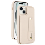 Crossbody Wristband Wallet Leather Card Slot Case for iPhone 15 Series