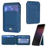 RFID Blocking Magnetic Leather Wallet with Foldable Hinge Stand