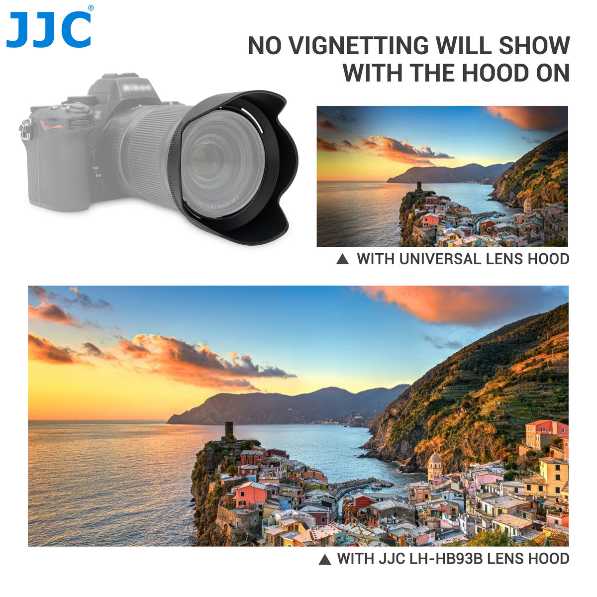 JJC Reversible Petal Lens Hood HB-93B