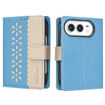Premium Synthetic Leather Flip Wallet Case with RFID Blocking for iPhone Duo