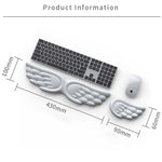 Memory Foam Wrist Support Mouse Pad & Keyboard Rest