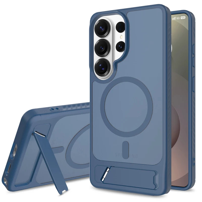 Anti-Fingerprint Hybrid Case with Stand for Samsung Galaxy S26 Series