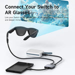 Hagibis 4K60Hz USB-C Power and Data Cable for Smart Glasses