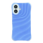 Soft Liquid Silicone Jelly Case with Fluorescent Wave Design for iPhone 16 Series