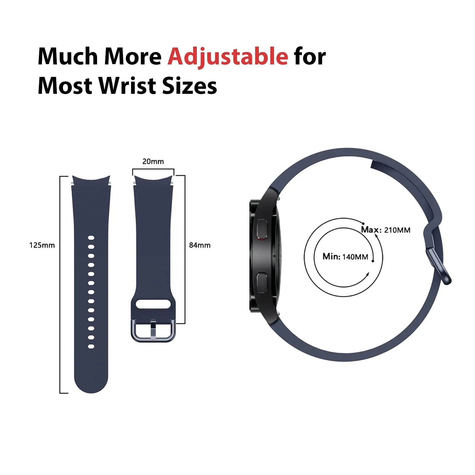 Soft Silicone Watch Strap for Samsung Galaxy Watch 7