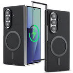 Carbon Fiber Magnetic Leather Case for Samsung Galaxy Z Fold 6