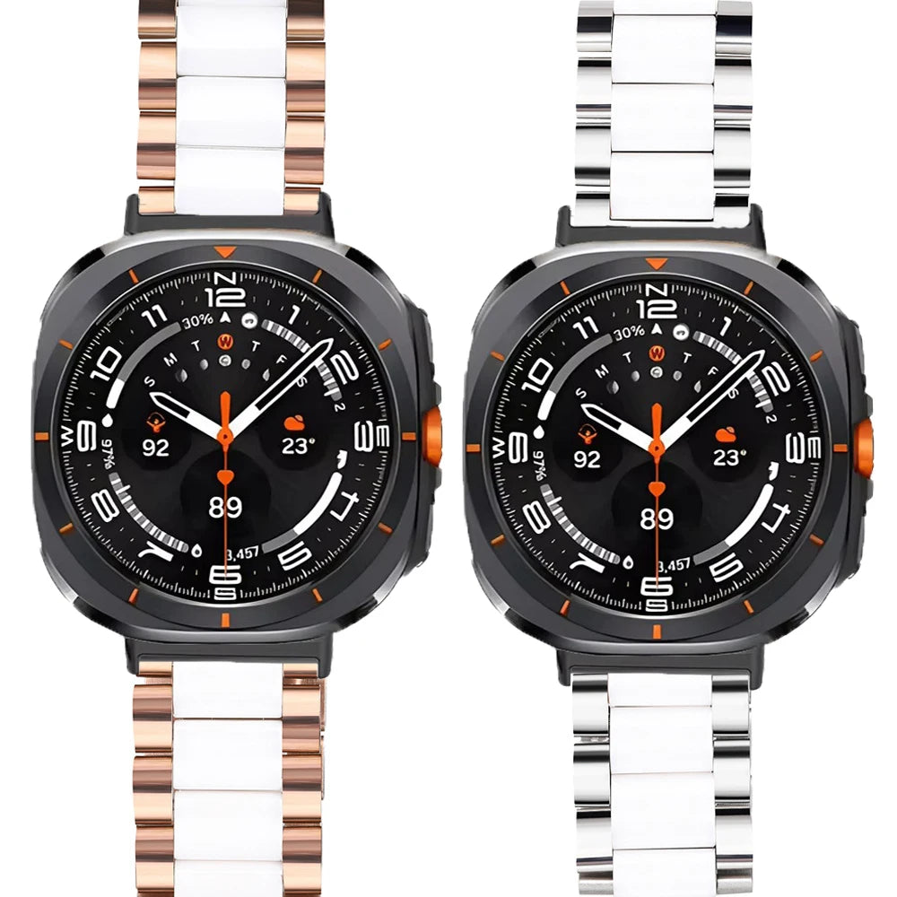 Premium Ceramic Metal Bracelet for Samsung Galaxy Watch Ultra 2025