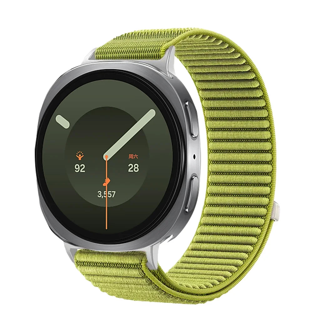 Breathable Braided Nylon Watch Band with Velcro Closure for Samsung Galaxy Watch 9
