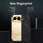 Gold-Tone Hinge Protection Case with Raised Camera Ring for iPhone Duo